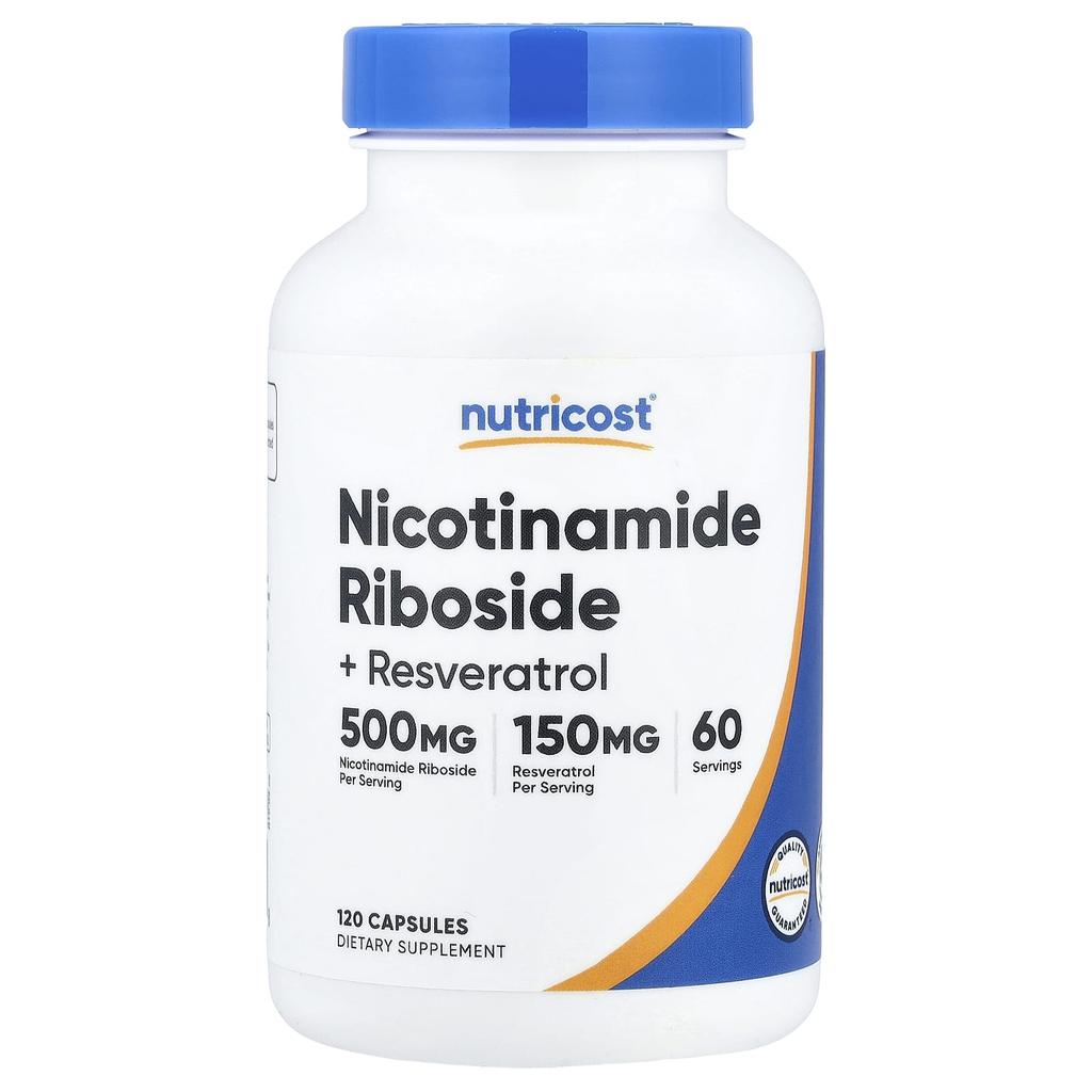 Nutricost Niacinamide Riboside + Resveratrol, 120 Capsules