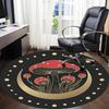 1pc Mushroom Fantasy Office Round Area Rug, Under Office Chairs Bedroom Living Room Home Decor, Room Deco, Available in Various Sizes