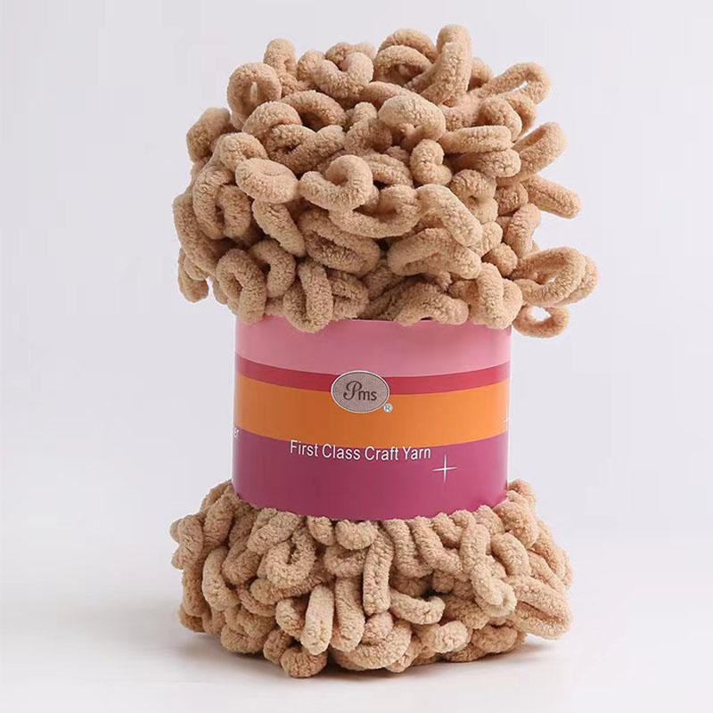 100g Velvet Chunky Yarn Crochet Scarf Finger Knitting Blanket DIY Hand-Woven Bulky Yarn Looped