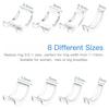 1 Set Ring Size Adjuster with Inner Spacer Clear Painless Flexible Reusable Universal Jewelry Fit Loose Finger Ring Spiral Reducer Spring Cord Kit