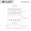 FLEOR Alnico II Звукосниматель Humbucker для грифа/бриджа электрогитары, для гитары в стиле FT, Хром/Золото