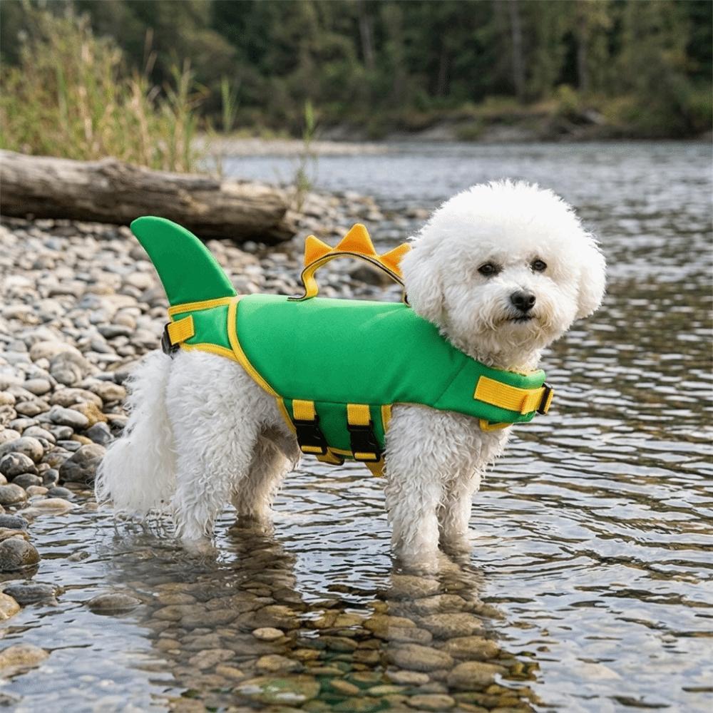Thickened Dog Swimming Vest Animal Shaped Dog Swim Suit Pet Water Life Vest Beach Activity