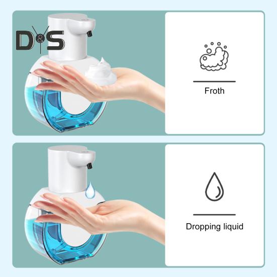 Automatic Sensor Soap Dispenser Rechargeable 500mAh Battery Transparent Bottle Infrared Sensor Touchless Liquid Soap Dispenser