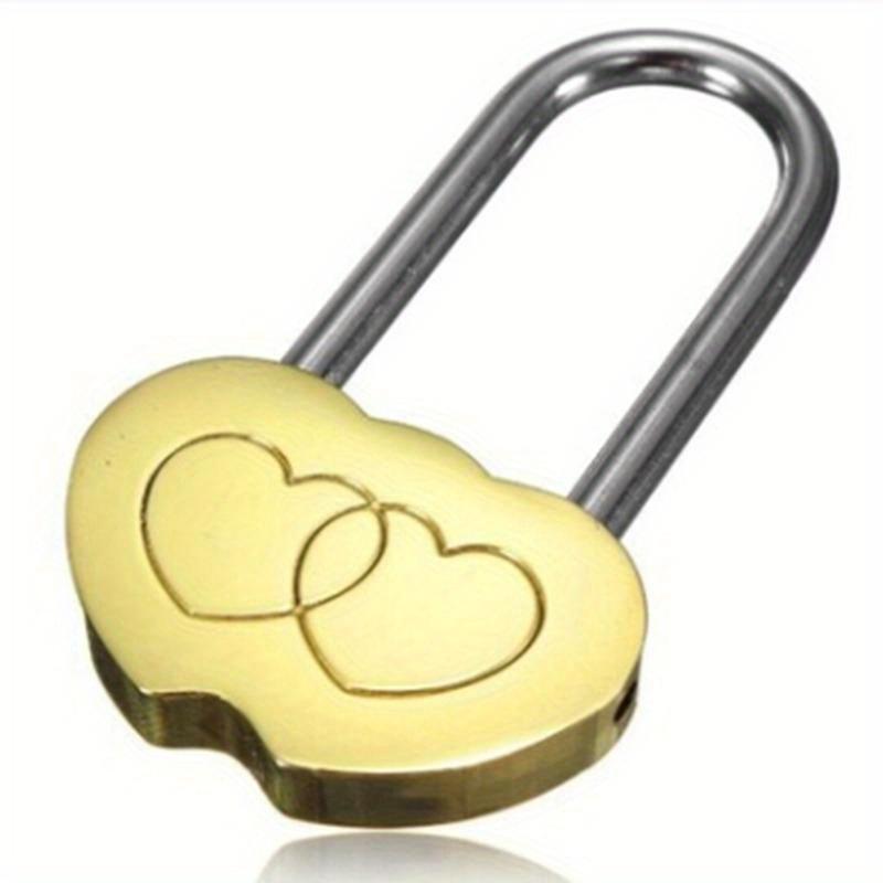 Hot Sale Padlock Love Lock Engraved Double Heart Valentines Anniversary Day Gifts Couple Christmas Gift