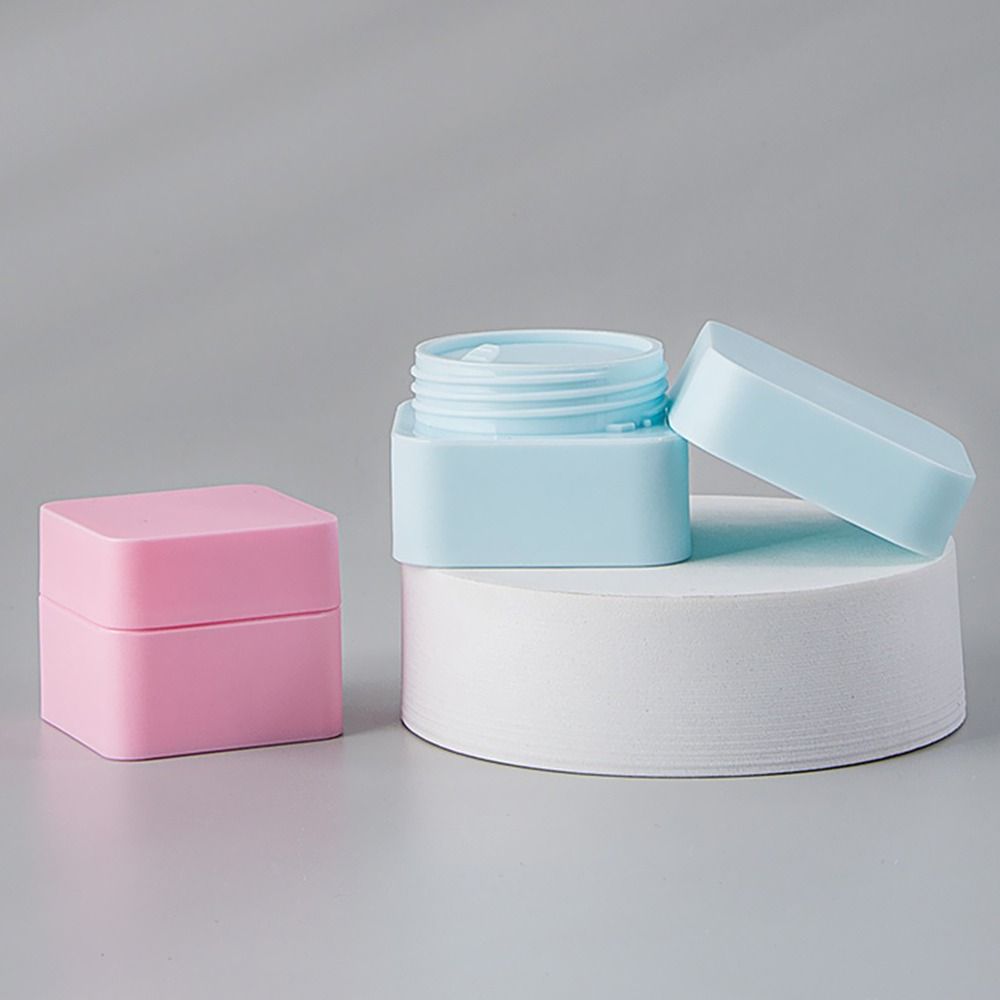 Plastics Empty Box Multicolor Cream Jar Travel Bottle Empty Container  Face Cream