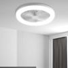 Fan Lamp Dining Room Living Room Bedroom Mute Ceiling Model Ceiling Fan Light Three Wind Speed Home