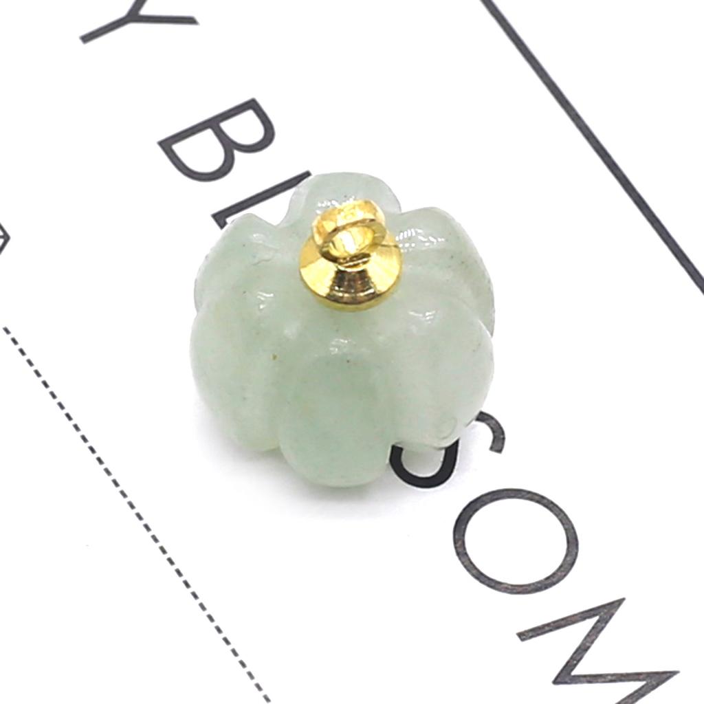 1 шт., подвеска из натурального камня в форме тыквы, кристалл розового кварца, агат, подвески для изготовления ювелирных изделий, аксессуары для ожерелья «сделай сам», 13 × 13 мм