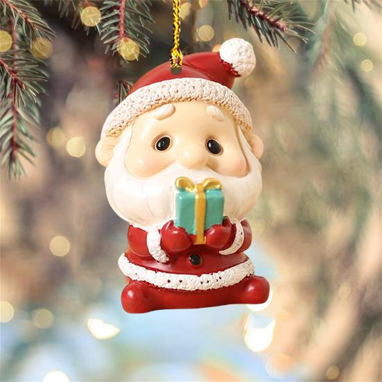 Christmas Tree Pendant Vibrant Long-lasting Cute Animal Elephant Design Colors Acrylic Hanging Decoration