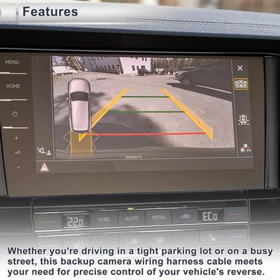 Адаптерный кабель жгута проводов камеры заднего вида для Ford Escape 2013-2019 Стабилизировать жгут проводов камеры заднего вида 1 шт. RCA 10 контактов