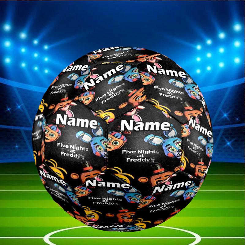 Custom Name Personalized Five Nights at Freddy's Print Size 5 Soccer Ball Training & Match Football, for Team, Kicking, Gift for Football Enthusiasts