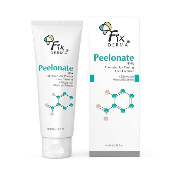 Fixderma Peelonate BHA очищающее средство для лица, отшелушивающее средство, средство для пилинга лица, очищает поры кожи, удаляет прыщи, нормализует жирность кожи, устраняет белые угри - 100 мл