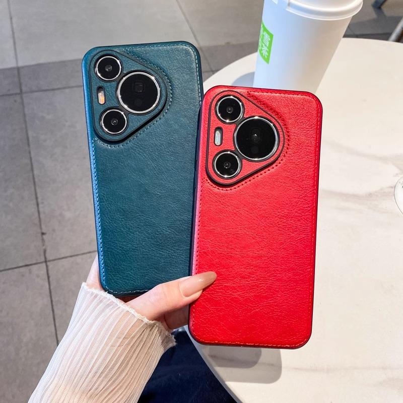 Кожаный узор в стиле ретро, подходит для чехла для мобильного телефона Huawei Pura70pro P70 Ultra Кожа P70 Новая модель Полностью закрывающий Противоударный