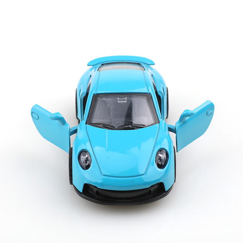 (Упакованный) 1:Масштабная модель 43, гоночный автомобиль 911 на инерционном механизме, литой металлический автомобиль, игрушка для мальчика, изысканный мини-карманный автомобиль