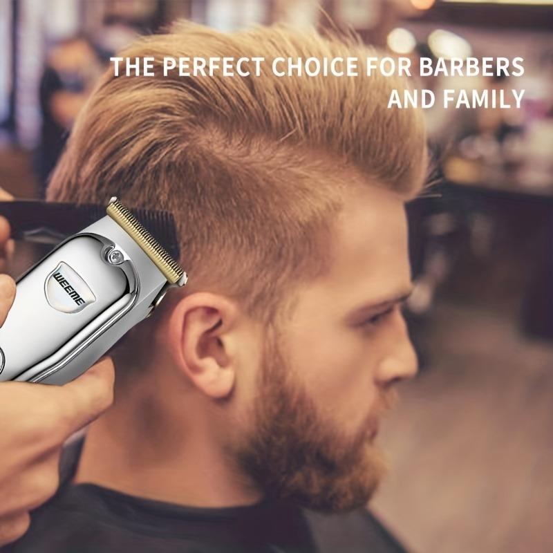 Машинка для стрижки волос, беспроводная бритва-триммер для бороды, электрический триммер с Т-образным лезвием, набор для ухода за волосами для мужчин