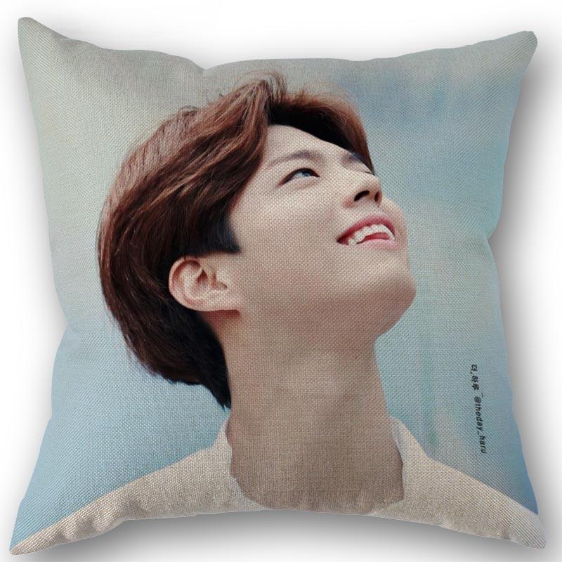 Новая наволочка Kpop с изображением Пак Бо Гома, хлопково-льняная ткань, квадратная наволочка на молнии 45х45 см, свадебная декоративная наволочка