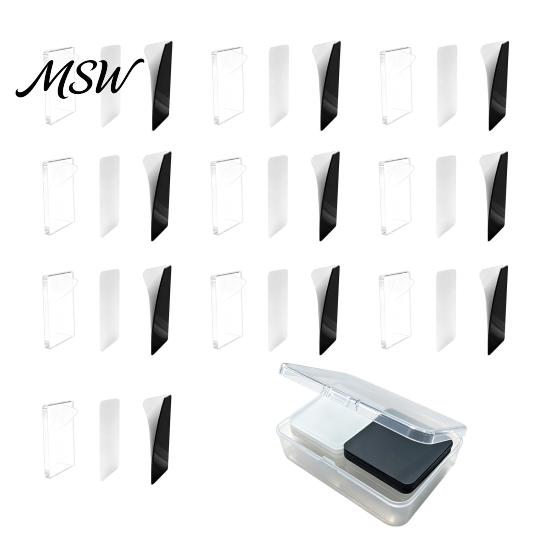 Office Whiteboard Magnet Accessories 5/6/8/10/15/20/24 Sets DIY Acrylic Fridge Kit, Square Refrigerator with Adhesive Backing, Clear Picture