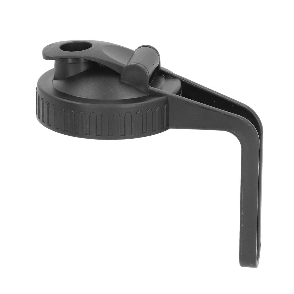 Pour Spout Lid Black Flip Cap Lid Sealing Plastic Wide Mouth Lid with Handle for Mason Jar 70mm Mouth
