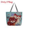 Canvas Butterfly Elephant Cat Tote Bag For Women With Sewn Details For Daily Use