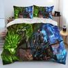 New 3D Print Ow Overwatch Game Dva Comfortable Duvet Quilt Cover Pillowcase Bedding Set Children Bedroom Decoration Home Textile