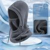 Ветрозащитная зимняя шапка Зимние теплые шапки Однотонная балаклава Велоспорт