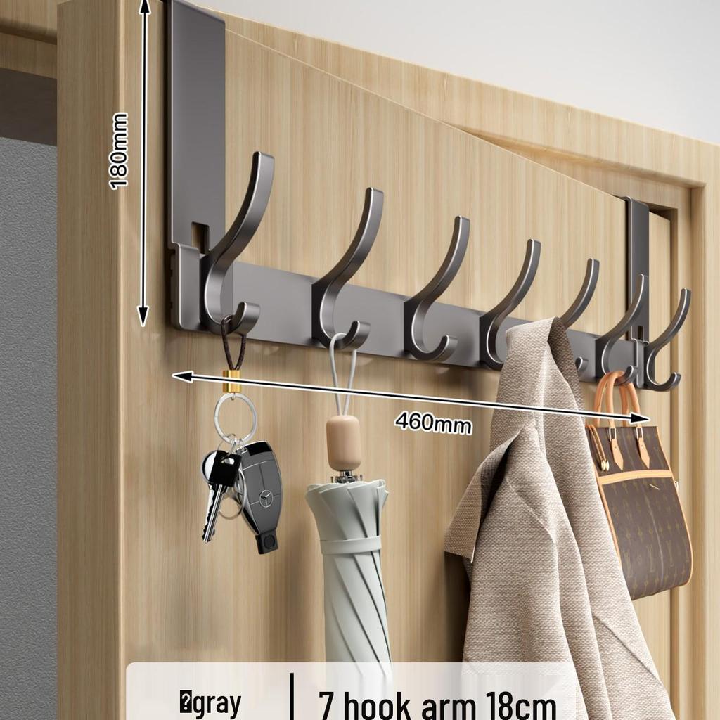 Over-the-Door No-Drill Coat Rack & Clothes Hook