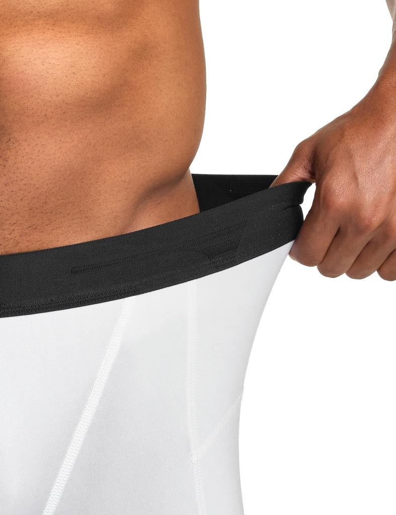 Tesla Length Sports Tights Capri Compression Running Gym Training JPB2 Men's 3/4 [UV Protection, Sweat-Wicking, Quick-Drying] Tights, Leggings,