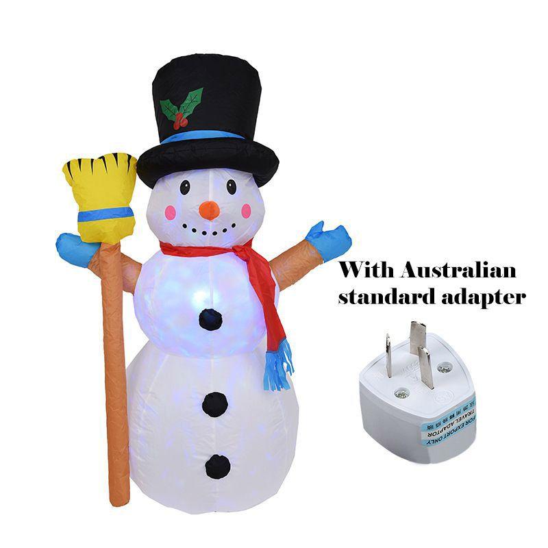 Гигантский надувной Санта Снеговик на Рождество Наружное украшение для двора Рождественские украшения