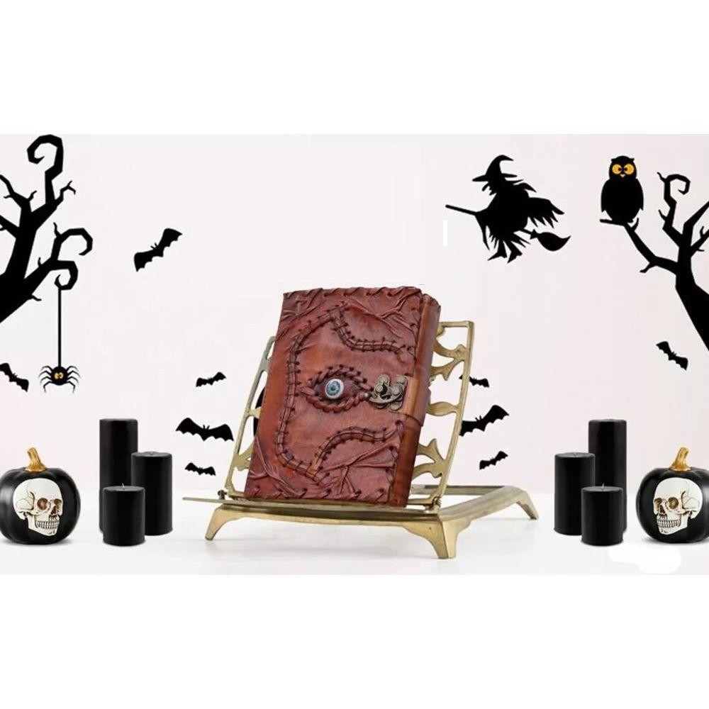 Hocus Pocus Leather Book of Spell Vintage Leather Journal Deckle Edge Paper