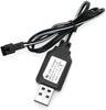 USB Charger Cable SM-2P 250mAh | For 7.2V Ni-Mh RC Car & Helicopter Batteries | Fast Charging, Long Playtime, High Quality