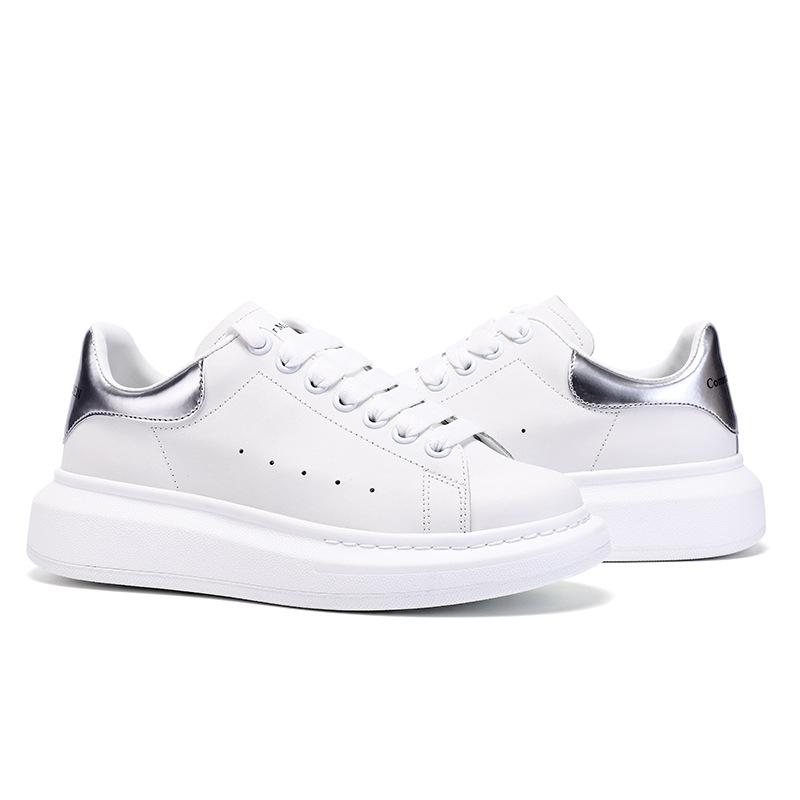 Маленькие белые туфли. Женская классическая розово-красная универсальная женская обувь. Кожаная повседневная обувь с внутренним утолщением.