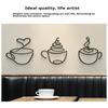 1Pc Creative Coffee Wall Hangings Coffee Shop Decorations Interior Wall Decorations Wall Hanging Iron Paintings