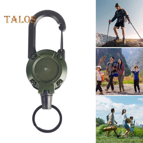 2 шт. прочный выдвижной брелок для ключей держатель значка многофункциональный инструмент карабин зажим ключи значки тактическая катушка удостоверения личности с выдвижным шнуром