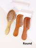 3 Pieces of Wood Design Hair Combs, Anti-static Massage Wood Air Cushion Combs, Wood Hair Comb Set Special for Real Hair Wigs