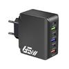 6-портовый USB-зарядный блок 65 Вт с динамическим распределением мощности, зарядная станция, текстура ABS, подходит для различных устройств