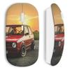 Wireless Mouse - Volkswagen - Golf GTI - Vintage Red - USB Wifi Key - Compatible Mac and PC