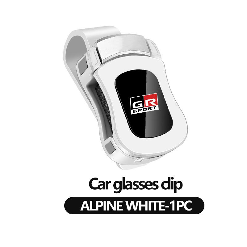 Car Interior Sun Visor Eyeglasses Holder Sunglasses Clip For Toyota chr Corolla Camry rav4 Yaris GR prius avensis