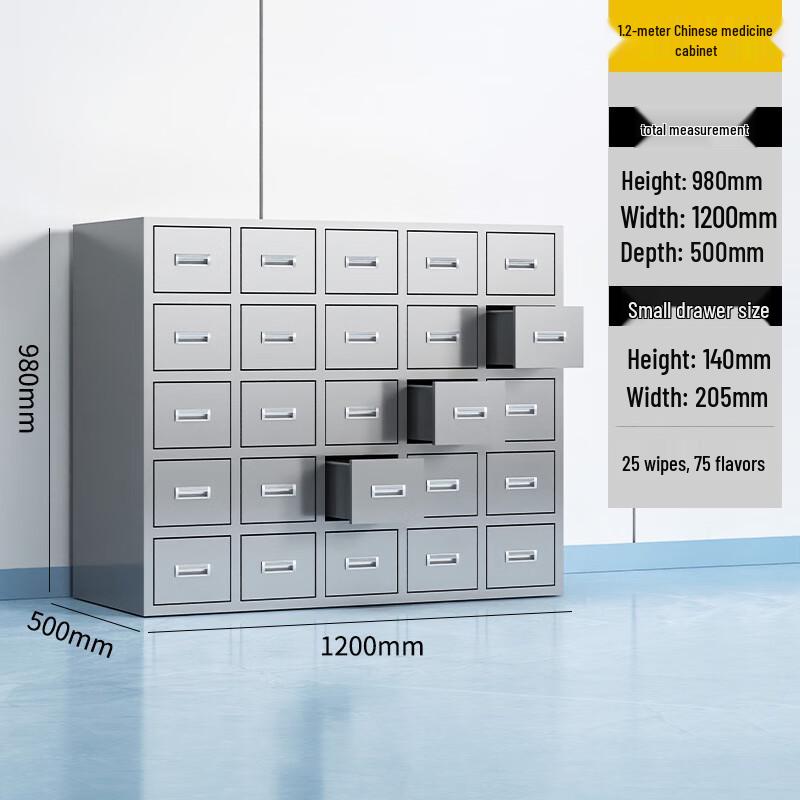 Lieve Stainless Steel Traditional Chinese Medicine Cabinet
