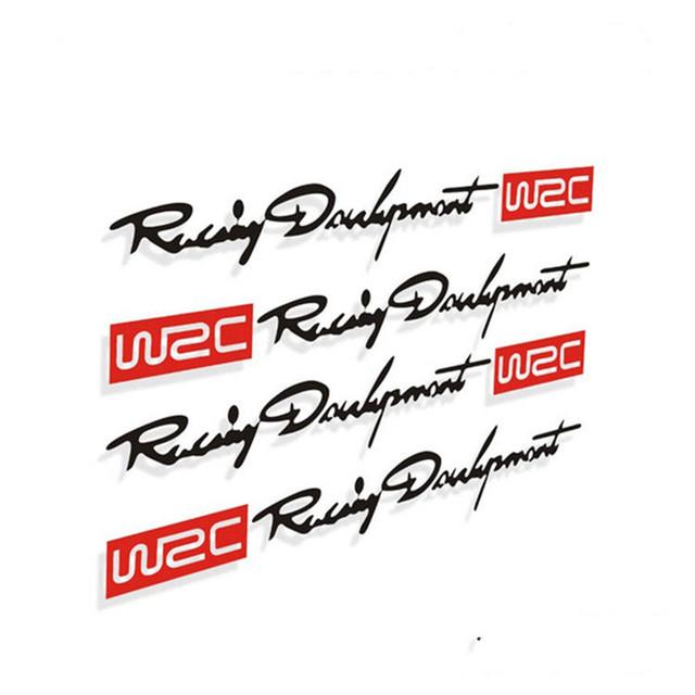 Trim Decals Vinyl Stickers Car Door Handle Decal WRC World Racing Car Stickers Dual Color Design