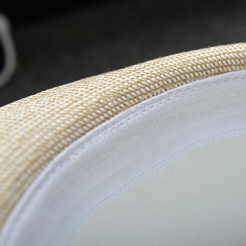 [] Вышитый логотип Панама Цилиндр Мужская и женская парная джазовая шляпа Британская шляпа от солнца