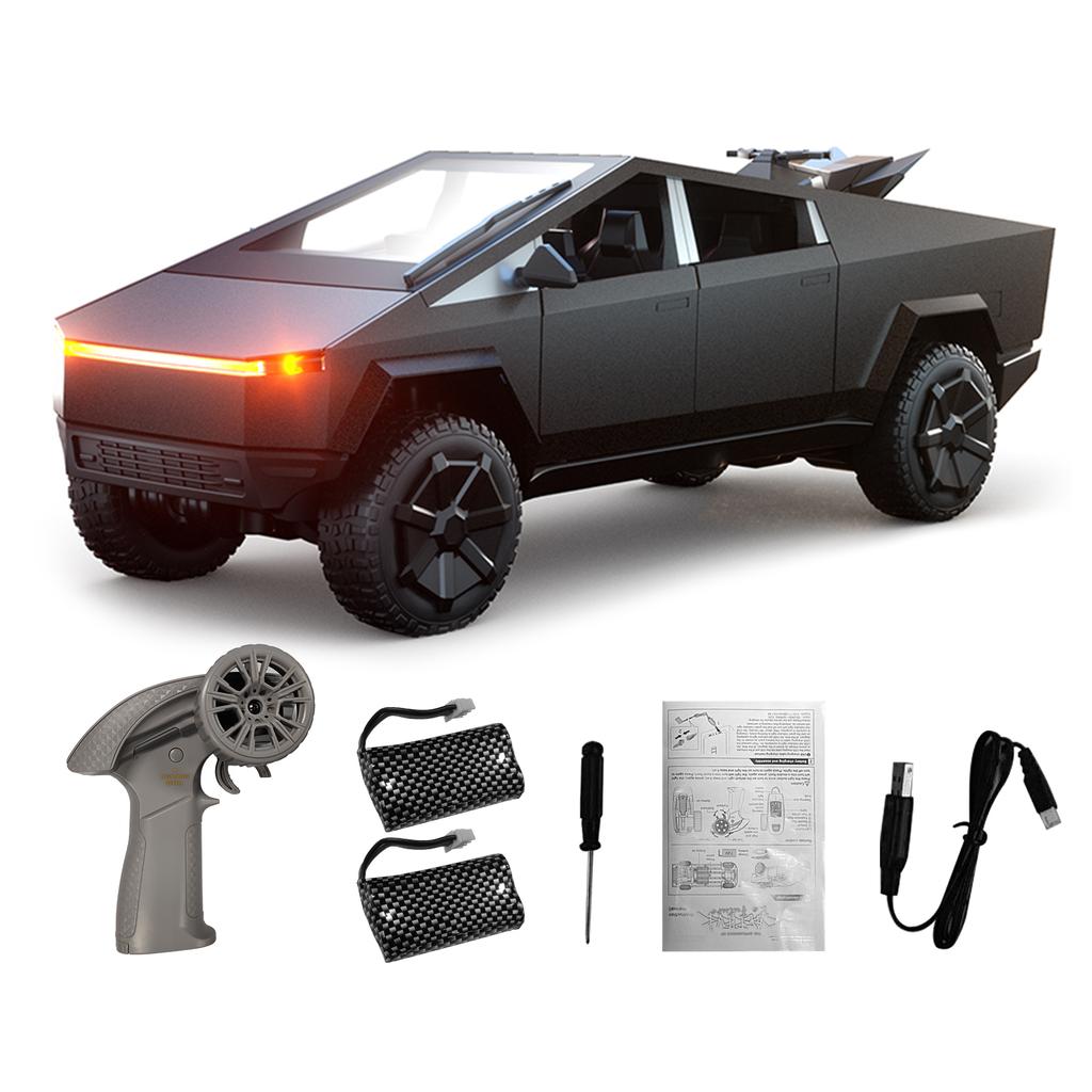 Игрушка Кибертрак, Радиоуправляемый сплавной автомобиль 2,4 ГГц с мотоциклом и светодиодной подсветкой, Модель пикапа