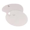 Large Oval Three-Hole Art Palette for Watercolor and Acrylic Painting