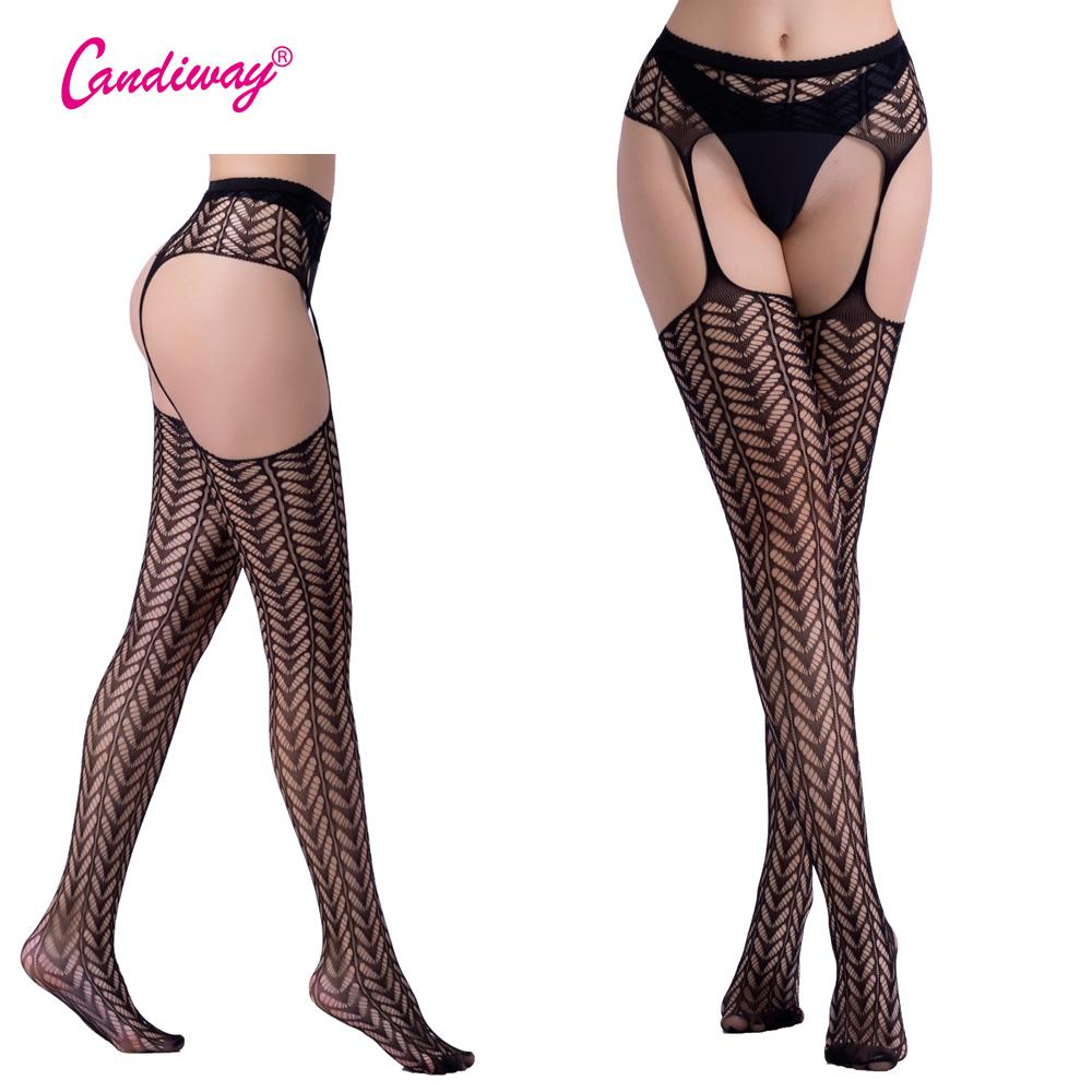 Fishnet Plus Size Sheer Lace Top Thigh High Stocking SUSPENDER Sexy Lady stockings lingerie Tight Night club party hosiery women