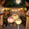Traditional Chinese Persimmon Light with Tassel Portable Glowing Lamp  Festival Gift