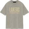 Fear of God Футболка Essentials x NBA Los Angeles Lakers серая желтая унисекс-топы желтые 125AL244106F