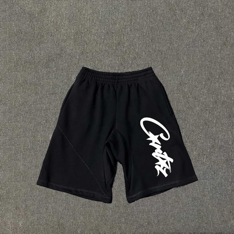 Cort Short Devil Island Print Shorts Mens Hip Hop Skate Casual Sweatpants Trendy Streetwear