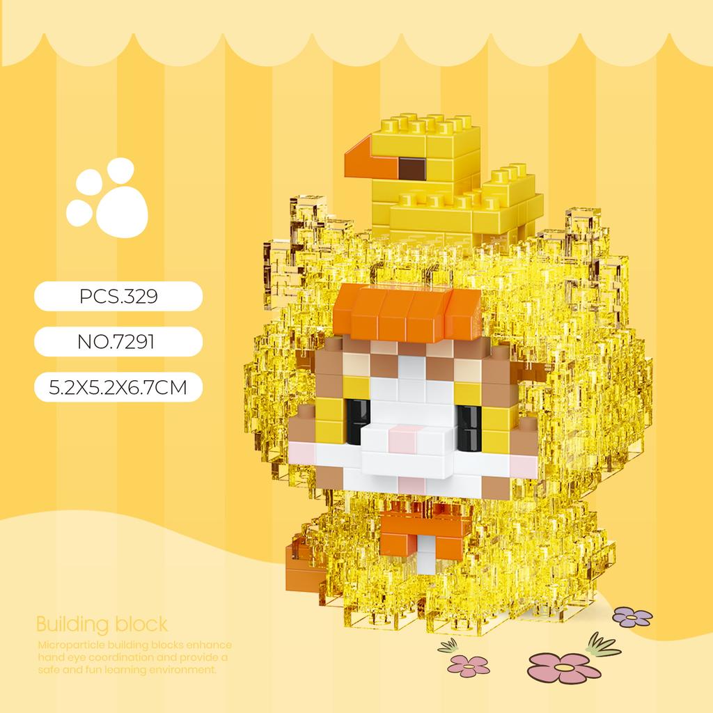 Mini Cartoon Cute Cat Dog Animals Models DIY Building Blocks Toys Micro Blocks Kit Christmas New Year Gifts Lucky Decor