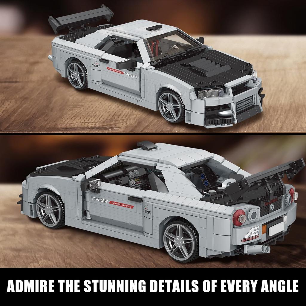 Mold King 10113 набор для сборки спортивных машинок с научными и технологическими элементами, набор для сборки машинок из 1471 детали, игрушечная машинка, гоночный автомобиль, детский подарок (статический