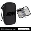 JYPK6 Car Portable Phone Data Line Storage Bag Auto Accessories For BMW M F10 F20 F30 F40 F15 F25 F26 F31 F49 E62 E83 E84
