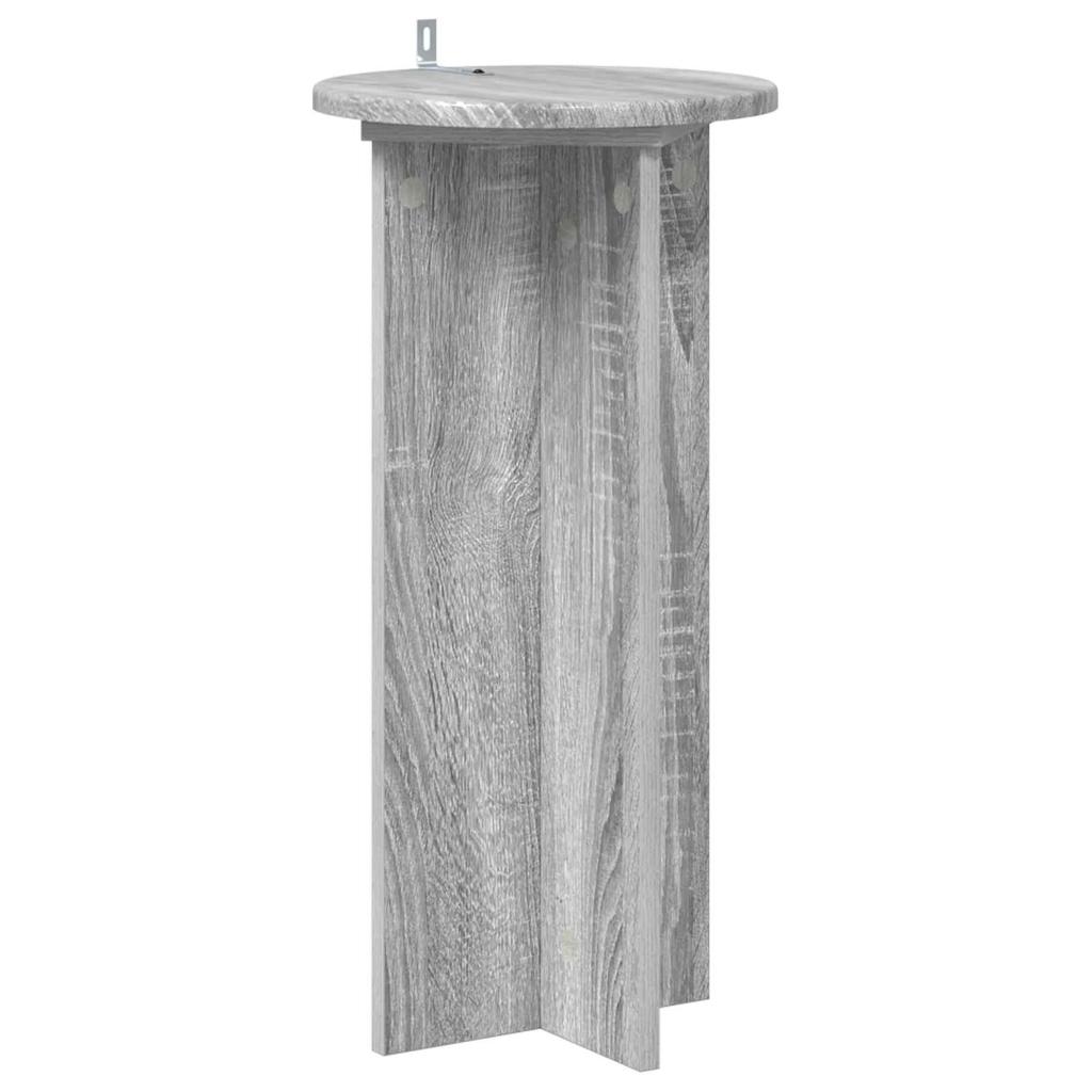 Plant Stand 2 pcs Grey Sonoma 29.5 x 29.5 x 60 cm