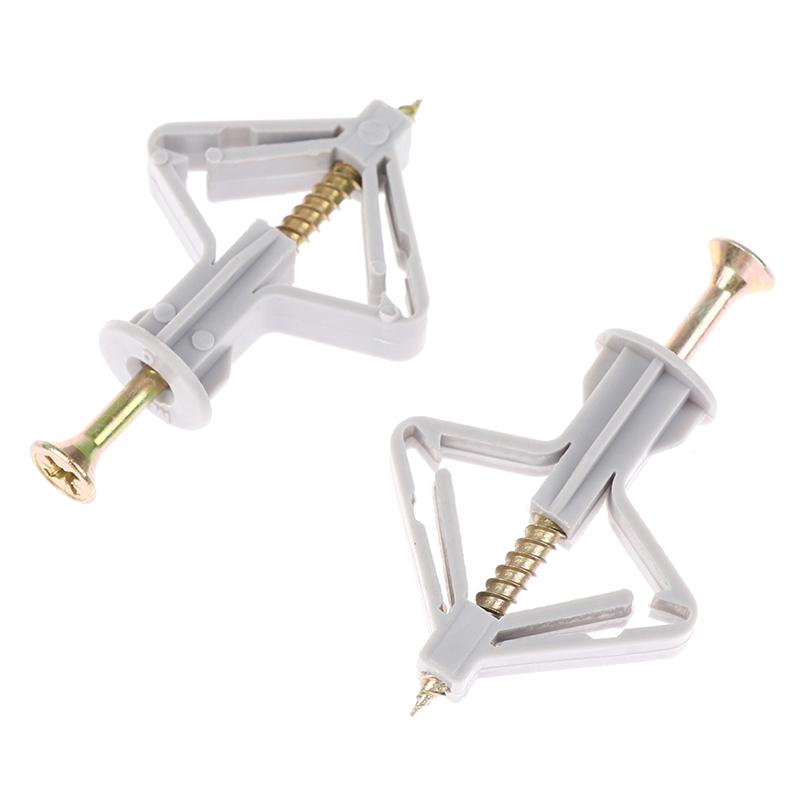 Набор из 20 шт. распорных дюбелей для гипсокартона с саморезами, самосверлящий, для стен дома, пробиваемый